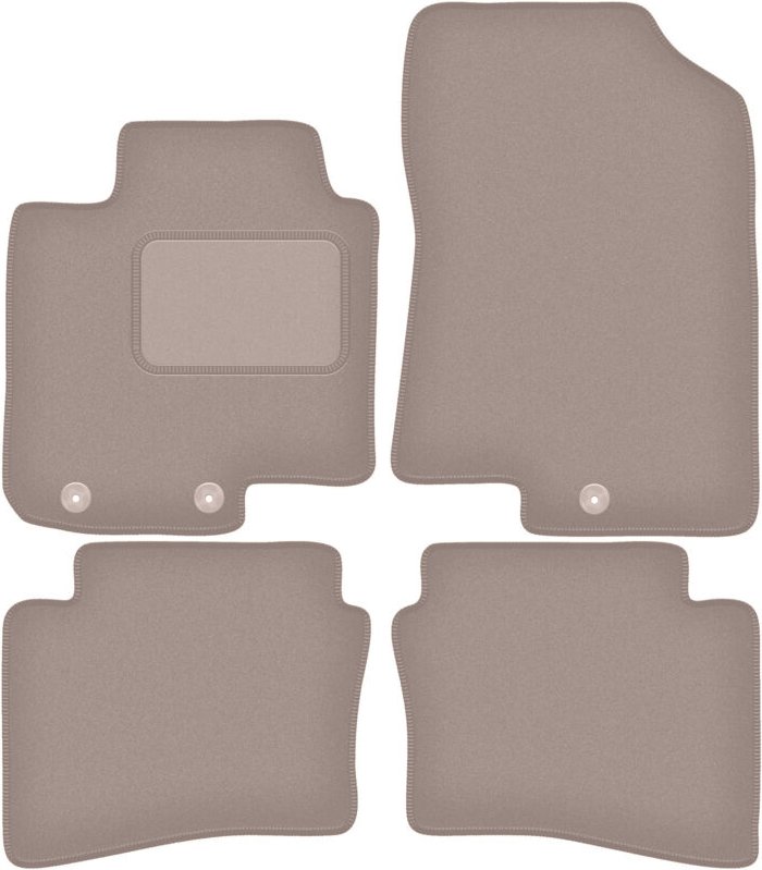 Beige Veloursmatten für: Hyundai i20 III Fließheck (2020-)