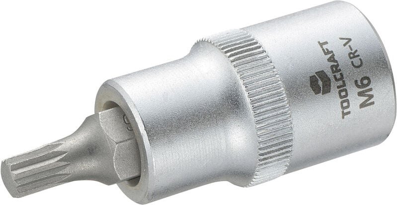 TOOLCRAFT 816086 Innen-Vielzahn (XZN) Steckschlüssel-Bit-Einsatz 6 mm 1/2" (12.5 mm)