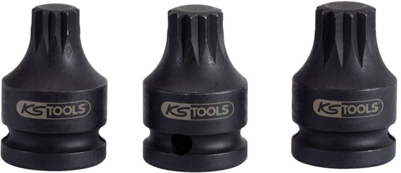 1/2' Kraft-Bit-Stecknuss XZN,kurz,M14