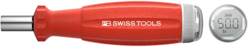 Pb Swiss Tools - Drehmoment-Schraubendreher, mit Digitalanzeige, D-6,3-Bitaufnahme, 50 cN·m