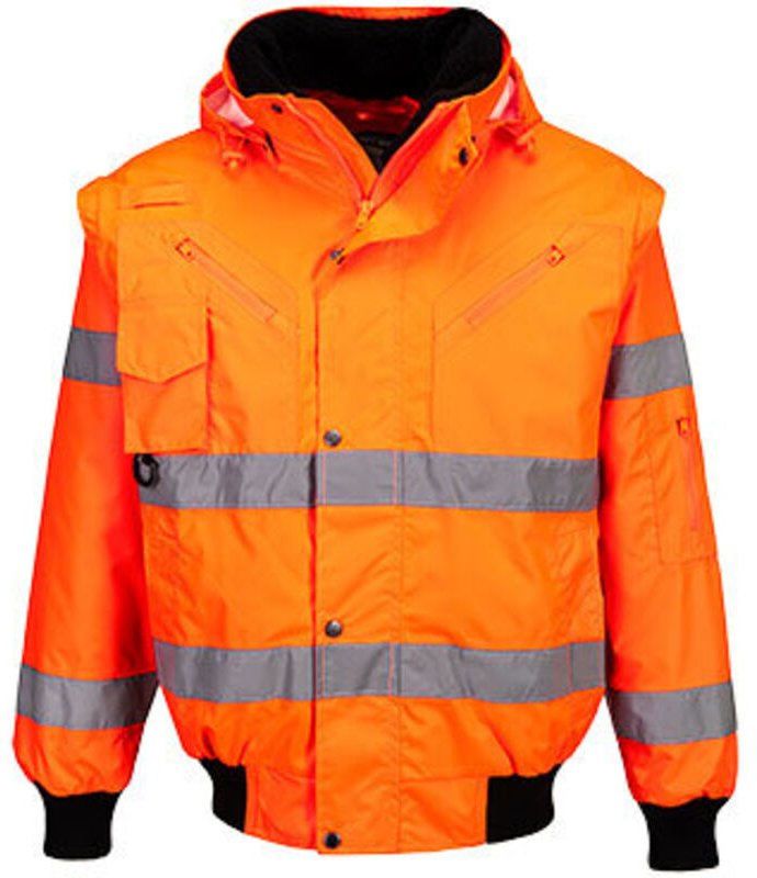Bomberjacke HiVis 3-in-1 Orange M
