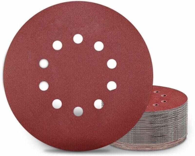 Scheiben von 225 mm, 50 Patins von Ronds, 320 Körner, 10 Hosen, Längen von Längen, Längen von Längen, Cloisons von Clois...