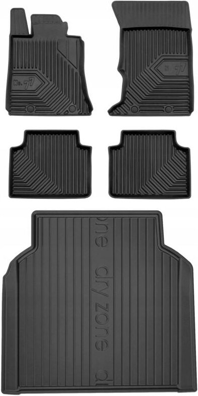 SET 77 Gummimatten und Fußmatten ALFA ROMEO Giulia AWD Limousine ab 2016