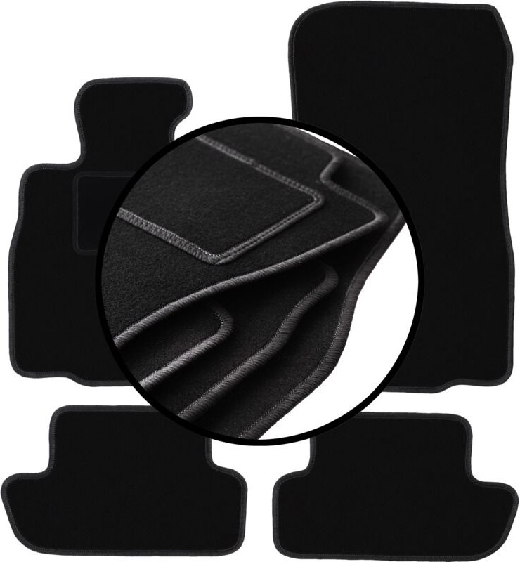 Komplettset Veloursmatten für: BMW 6 F12 Cabrio (2011-2018)