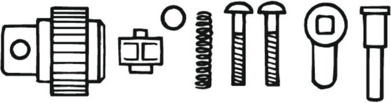 Stahlwille 5520 Ersatzteilsatz für Knarre Nr. 552 3/4"