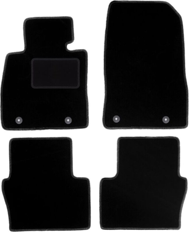 Schwarze Veloursmatten für: Mazda 2 IV Fließheck (2014-)