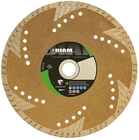 Diam Industries - Diamanttrennscheibe Ø230/22.2 diam für Naturstein Fliesen Beton Granit - TS80230