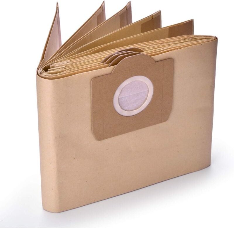 YMYNY Papierstaubbeutel für Kärcher WD3 WD3P Nass- und Trockensauger A 2201/2204/2504, 10 Stück