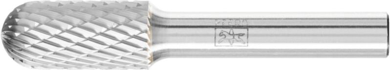 Thumbnail - Hartmetall Frässtift Walzenrund wrc ø 12x25 mm Schaft-Ø 8 mm Z3P universal mittel kreuzverzahnt - Pferd