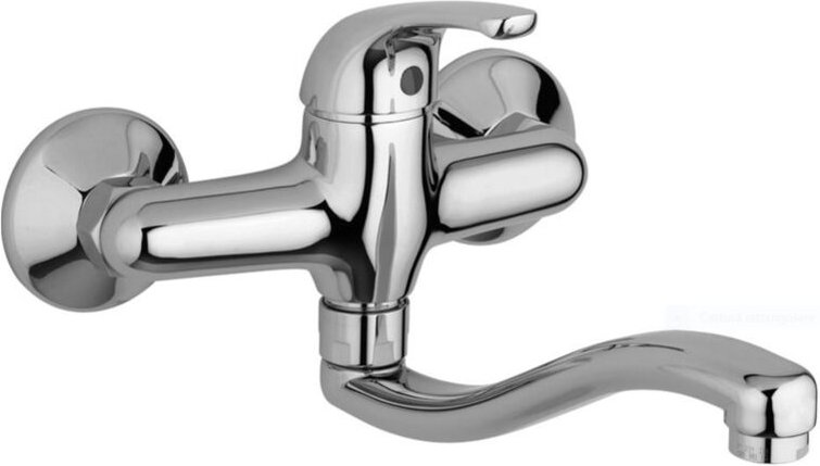 Paffoni - Spültisch-Wandbatterie Apollo 3 Serie APM3161CR Verchromt - Messing