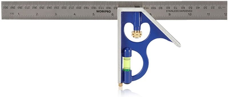 WORKPRO Kombination de Aluminium Vierkant de 300 mm, 34,5 x 14,5 x 14,5 cm