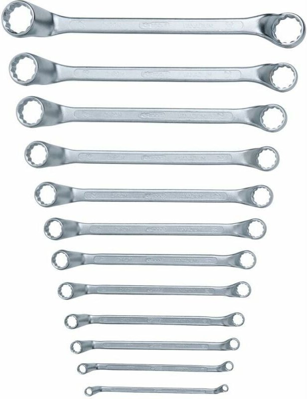 KS Tools Doppel-Ringschlüssel-Satz, 12-tlg gekröpft, 6-32mm - 517.0250
