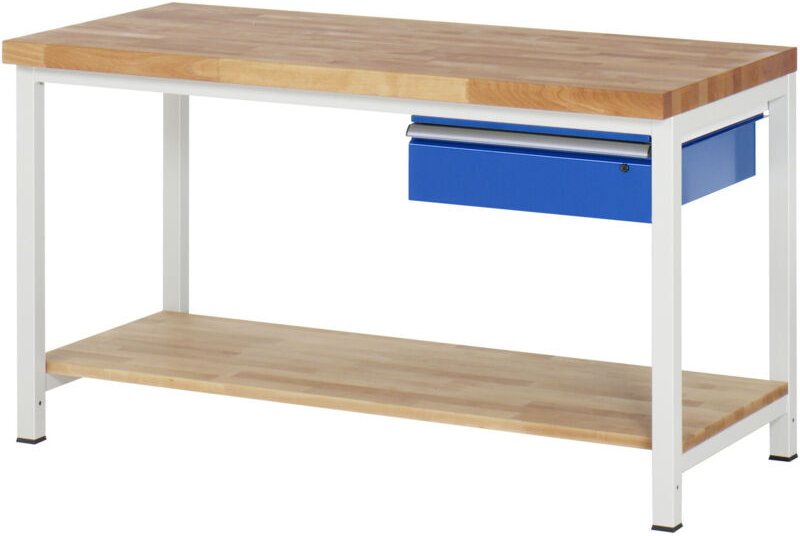 RAU - Werkbank Modell 8001 mit Ablageboden BxTxH 1500x700x840mm
