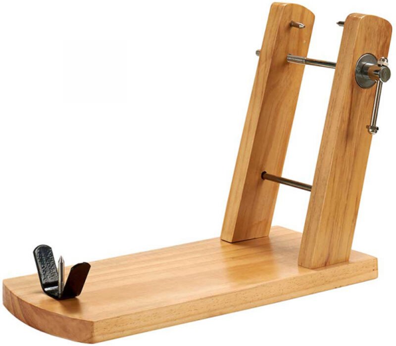 Lackierter Schinkenhalter aus Holz 18x44x33cm 55086 ar kinvara