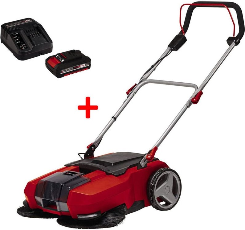 Einhell Akku Kehrmaschine TE-SW 18/610 Li incl. 18 Volt Starter Kit 2,5 Ah PXC Plus