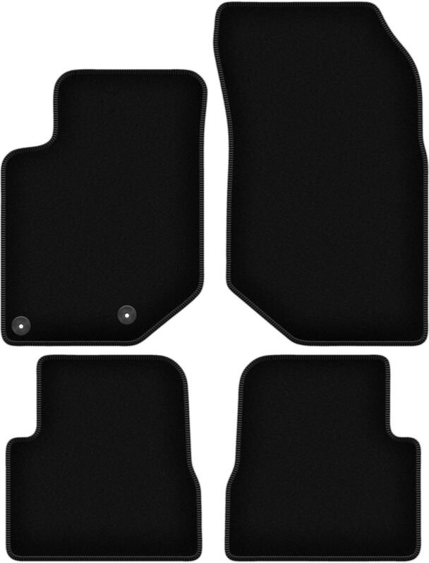 BASIC schwarze Veloursmatten für: Opel Corsa F Fließheck (2019-)