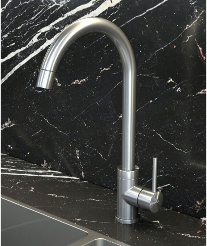 Küchenmischer Nickel gebürstet - Corbeau