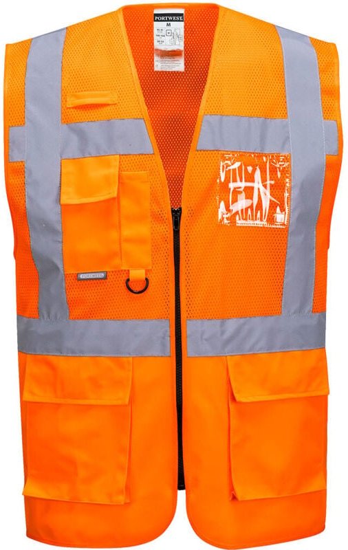 Executive-Strickweste Madrid Orange 3XL