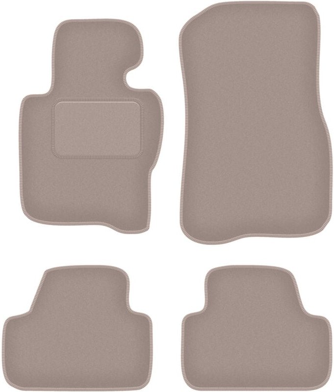 Beige Velours-Fußmatten für: BMW 4 F33 xDrive (2013)