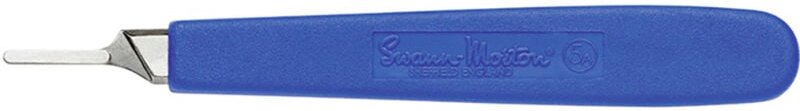 Skalpellgriff 130 mm Nickel, Kunststoff Blau 1 St.