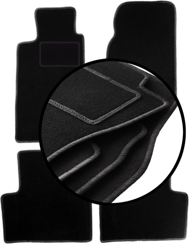 Komplettset Veloursmatten für: Jaguar XJ6 X300 Limousine (1994-1997)
