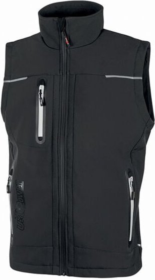 Unisex Softshell-Arbeitweste ohne Ärmel UNIVERSE Grau 2XL