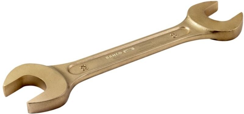 Bahco Funkenfreier Doppelmaulschlüssel, 14 x 15 mm, aus Aluminiumbronze, 143 mm