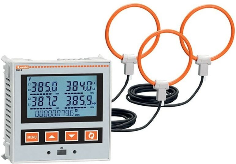 Thumbnail - Digital Multimeter mit RS485 und 3 Spulen rogowski DMG611R3000 - Lovato