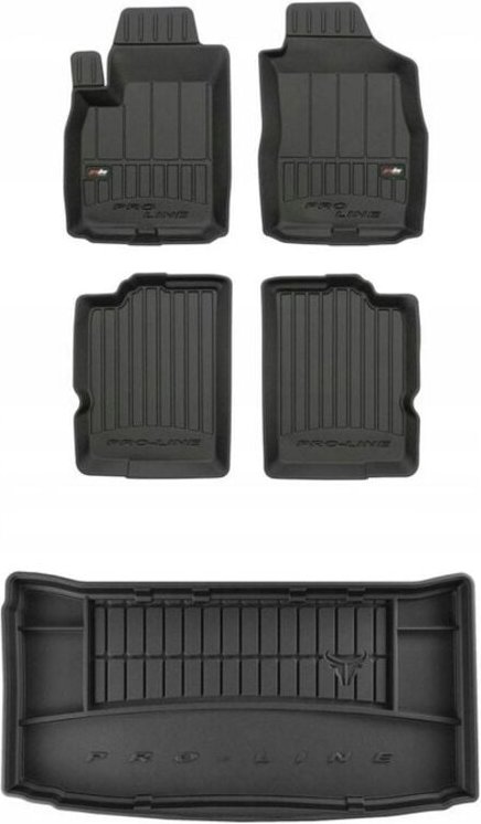 Thumbnail - 3D SET Fußmatten und Kofferraummatte Fiat Panda 2 Fließheck 2003-2012