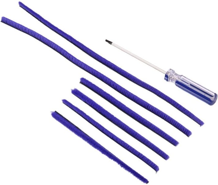 7-teilige weiche Plüschstreifen für V6 V7 V8 V10 V11 Staubsaugerrolle mit Schraubendreher-Ersatzteil