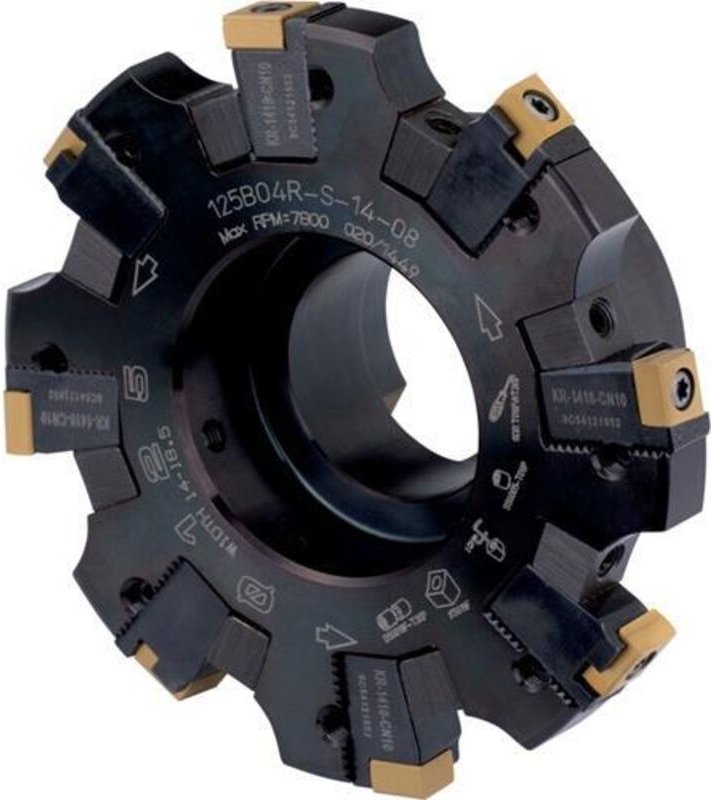 Scheibenfräser ISO 125H04N-S90CN10N18 Tiefe 34mm m. Wendeplatte Schneid-D.125mm