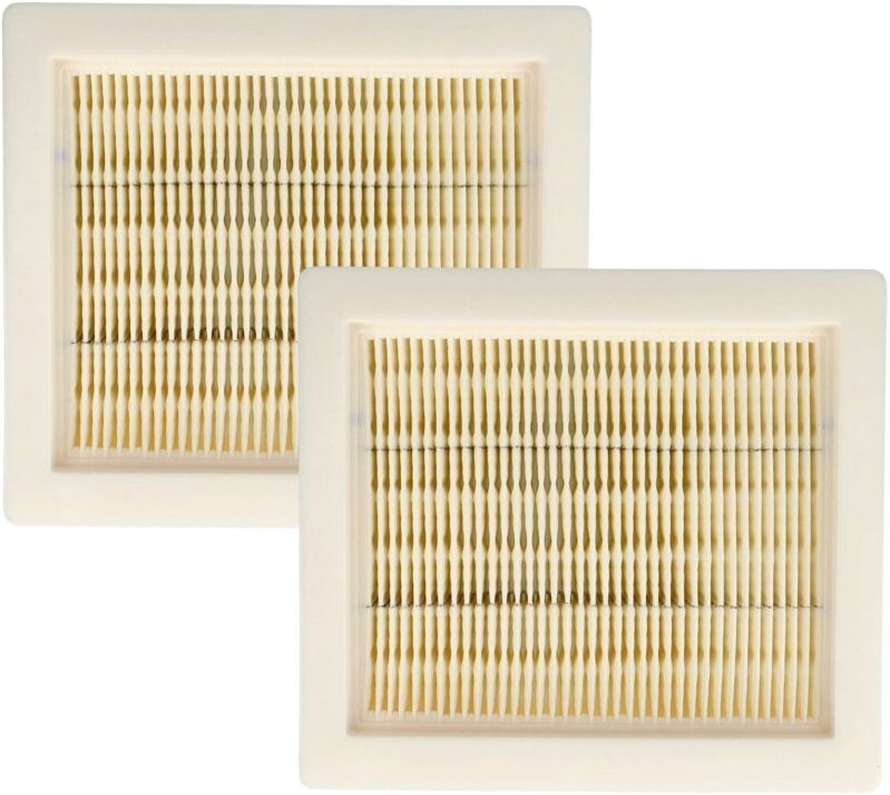 2x Flachfaltenfilter Ersatz für Worx WA6078 für Staubsauger - Filterelement - Vhbw