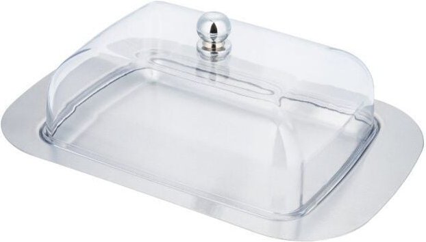 KINGHOFF KH-4027 Butterdose aus Stahl und Acryl