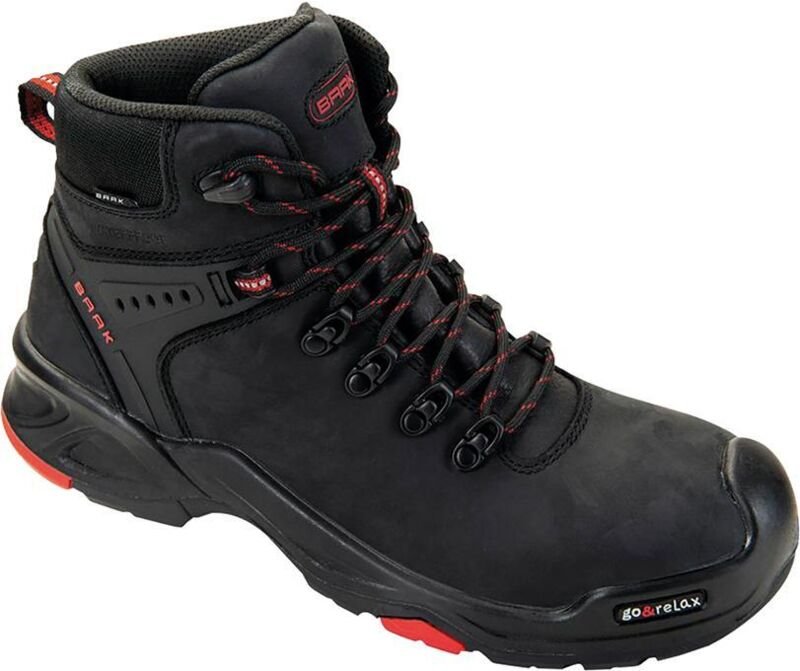 Baak - Sicherheitsstiefel Bailey Größe 43 schwarz / rot - 6645-43