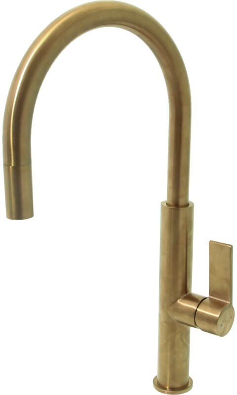 Reflet Spültischmischer gebürstetes Gold - Essebagno