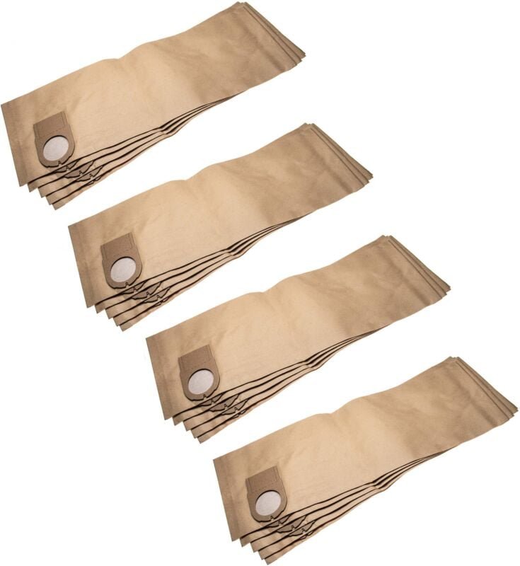 20x Staubsaugerbeutel Ersatz für Metabo 6.31349, 631349000 für Staubsauger - Papier, 67.9cm x 24.15cm, braun - Vhbw