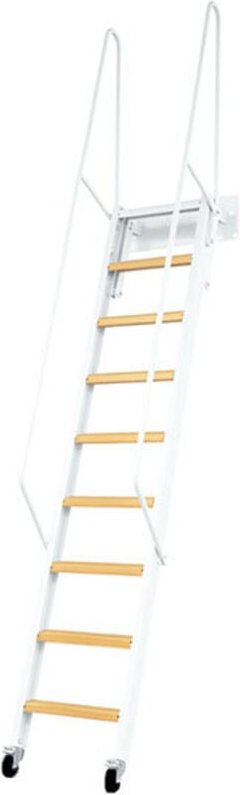 Matisère - Müllerleiter aus Stahl - Weiß - Höhe Boden zu Boden 3.00m - SOPALCO/B300/MB