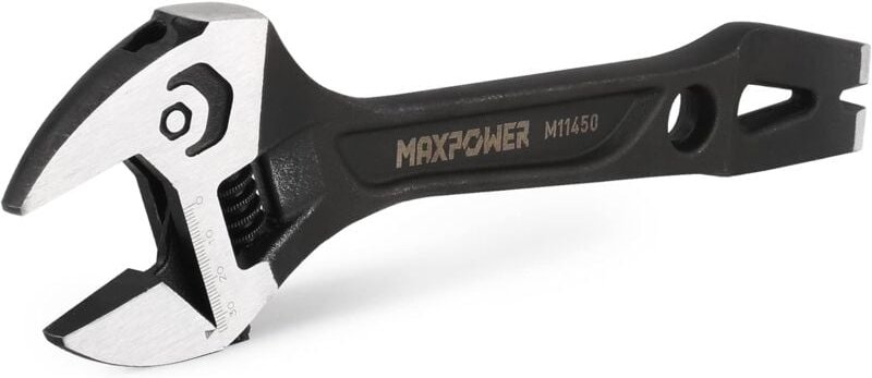 MAXPOWER 300mm Rollgabelschlüssel 3-In-1 Multifunktion Rollgabelschlüssel 36mm Maximale Öffnung Adjustable Wrench