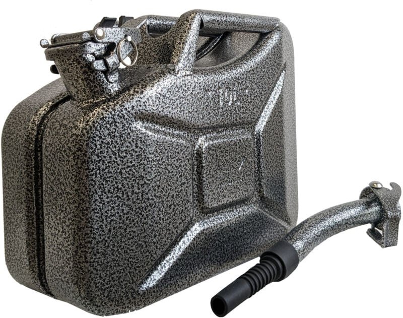 Metallkanister Snakeoptik 10 Liter inkl. Ausgießer + Halter Dieselkanister Benzinkanister
