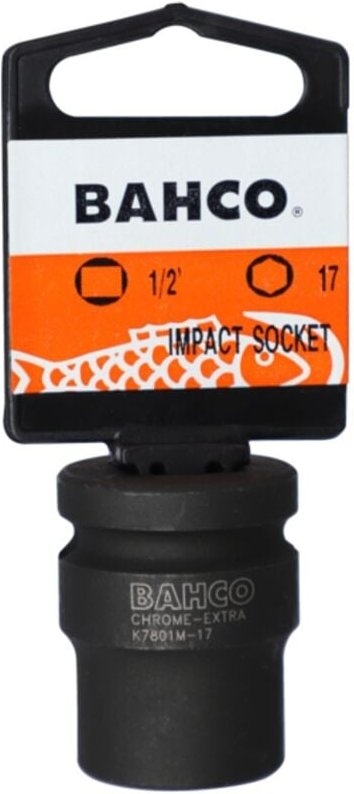 Bahco 15 mm - Satz 1/2-Kraft-Steckschlüsseleinsätze, Vierkantantrieb, Sechskantprofil, metrisch, phosphatiert - Einzelha...