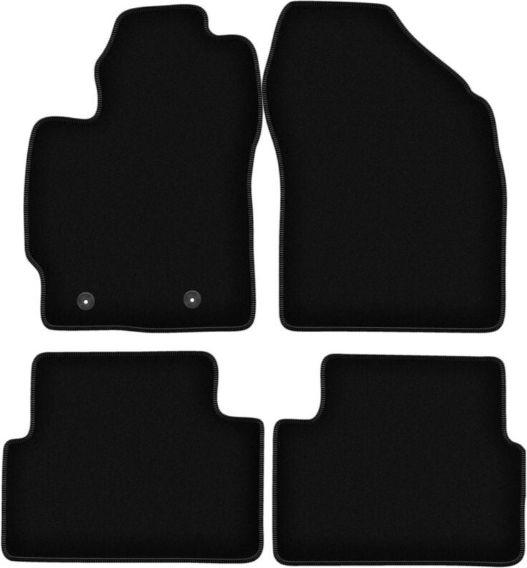 BASIC schwarze Veloursmatten für: Toyota Auris I Fließheck (2007-2012)
