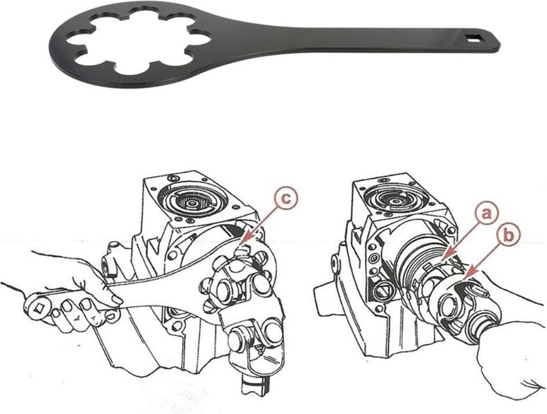 Zoternen - Ersatz-Mutternschlüssel für MerCruiser Alpha One und Bravo 91-17256, 91-36235, 18-9803