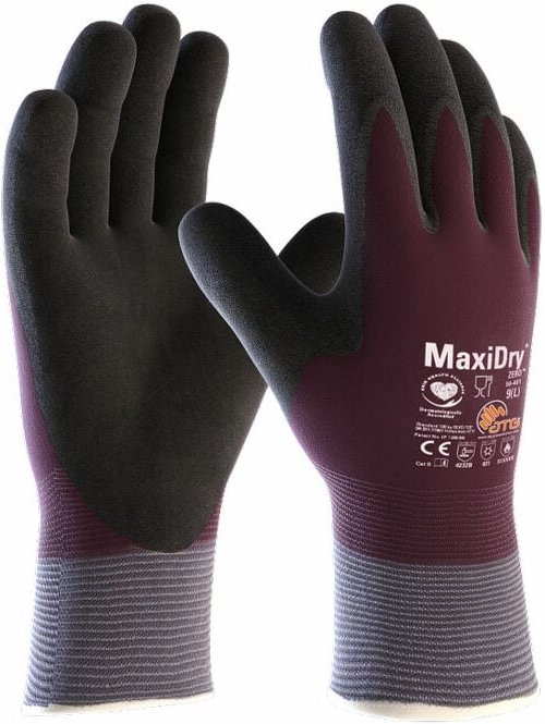 Thumbnail - ATG MaxiDry 56-451 Arbeitshandschuhe - 7 (S) - Lila