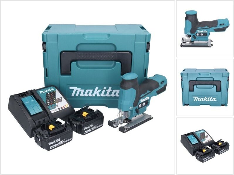 Makita - djv 185 rmj Akku Pendelhubstichsäge 18 v Brushless + 2x Akku 4,0 Ah + Ladegerät + Makpac