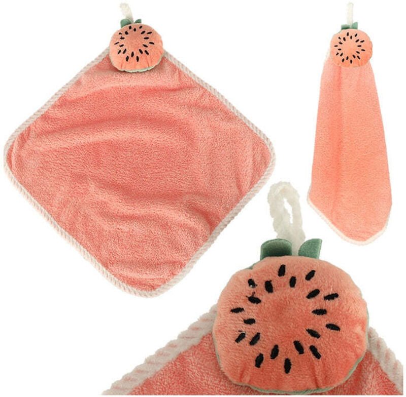 Kinderhandtuch fur den kindergarten 30x30cm rosa wassermelone