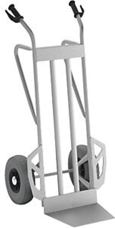 Stahlkarre mit extra großer Schaufel, pannensicheres Rad MATADOR NST-200-XXL-CT, 350 kg Tragfähigkeit - 13516
