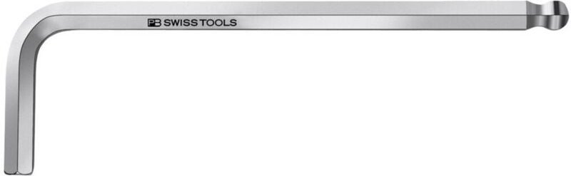 Pb Swiss Tools - Sechskant-Winkelschraubendreher, mit Kugelkopf, verchromt, 6 mm