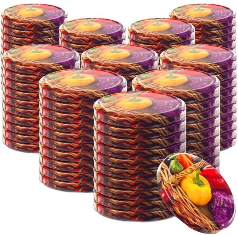 Einmachglas-Deckel Fi82, Einmachglas-Verschlüsse, Verschluss, Konserven, 100x - Kadax