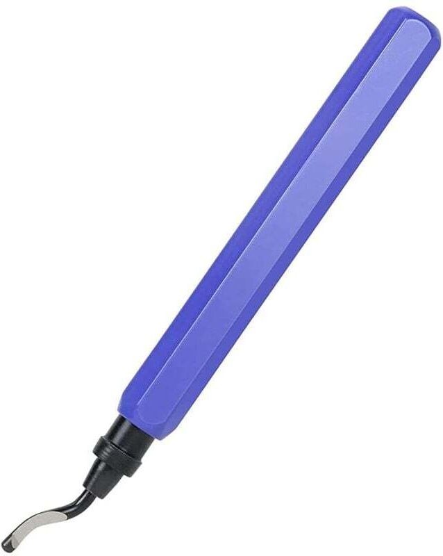 Manuelles Entgratungswerkzeug, 1 Metallgriff + 1 BS1010 HSS-Klingen, um 360° drehbare Metall-Entgratungsklingen für 3D-D...