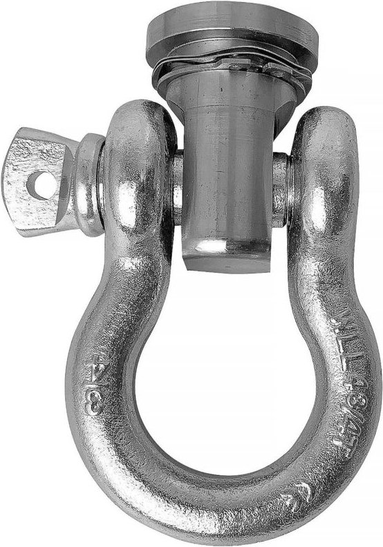 Schwenkbares Wiederherstellungsauge. Edelstahl für Windenstoßstange, einschließlich 4,75-Tonnen-3/4-Zoll-Schäkel